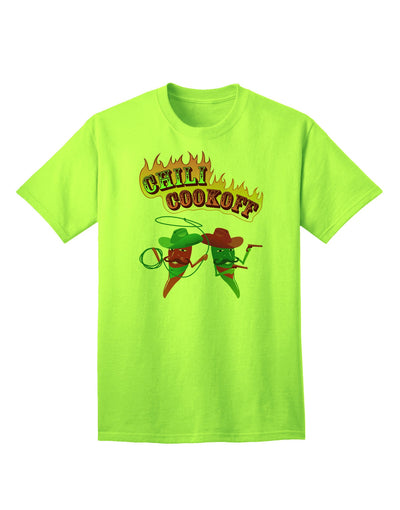 Premium Cowboy Chili Cookoff Adult T-Shirt - Ecommerce Exclusive-Mens T-shirts-TooLoud-Neon-Green-Small-Davson Sales