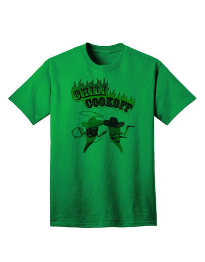 Premium Cowboy Chili Cookoff Adult T-Shirt - Ecommerce Exclusive-Mens T-shirts-TooLoud-Kelly-Green-Small-Davson Sales