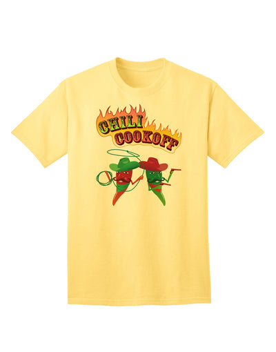 Premium Cowboy Chili Cookoff Adult T-Shirt - Ecommerce Exclusive-Mens T-shirts-TooLoud-Yellow-Small-Davson Sales