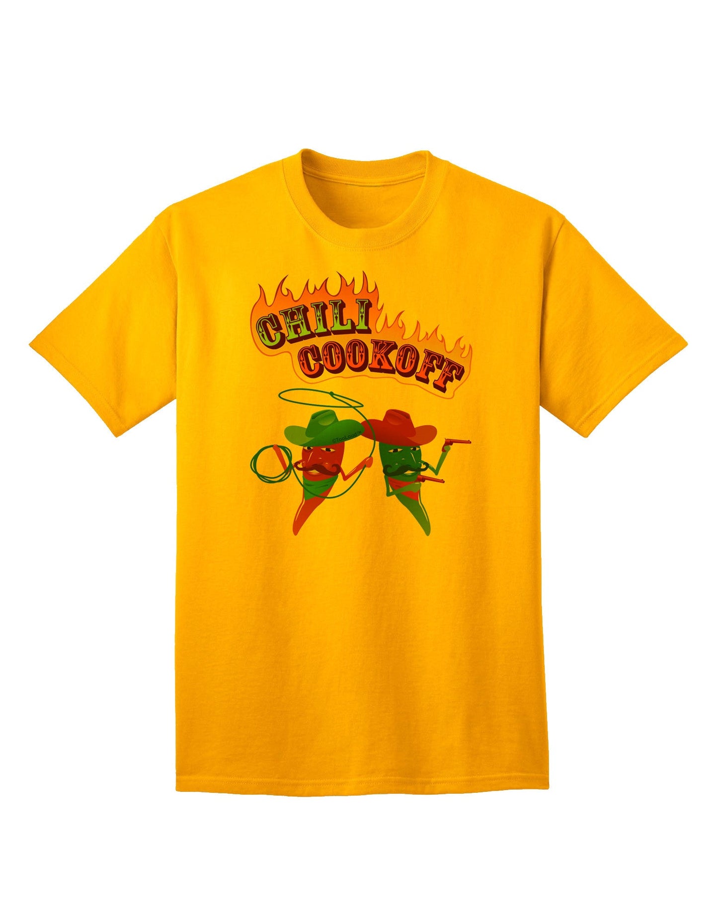 Premium Cowboy Chili Cookoff Adult T-Shirt - Ecommerce Exclusive-Mens T-shirts-TooLoud-Gold-Small-Davson Sales