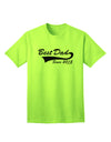 Premium Custom Personalized 'Best Dad Since' Adult T-Shirt - Perfect for Gifting-Mens T-shirts-TooLoud-Neon-Green-Small-Davson Sales
