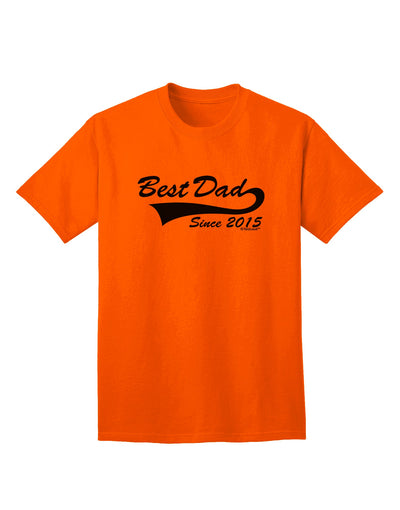 Premium Custom Personalized 'Best Dad Since' Adult T-Shirt - Perfect for Gifting-Mens T-shirts-TooLoud-Orange-Small-Davson Sales