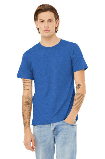 Premium Custom Printed Bella Canvas BC3001 Adult T-Shirt-Mens T-shirts-TooLoud-Heather True Royal Blue-Small-Davson Sales