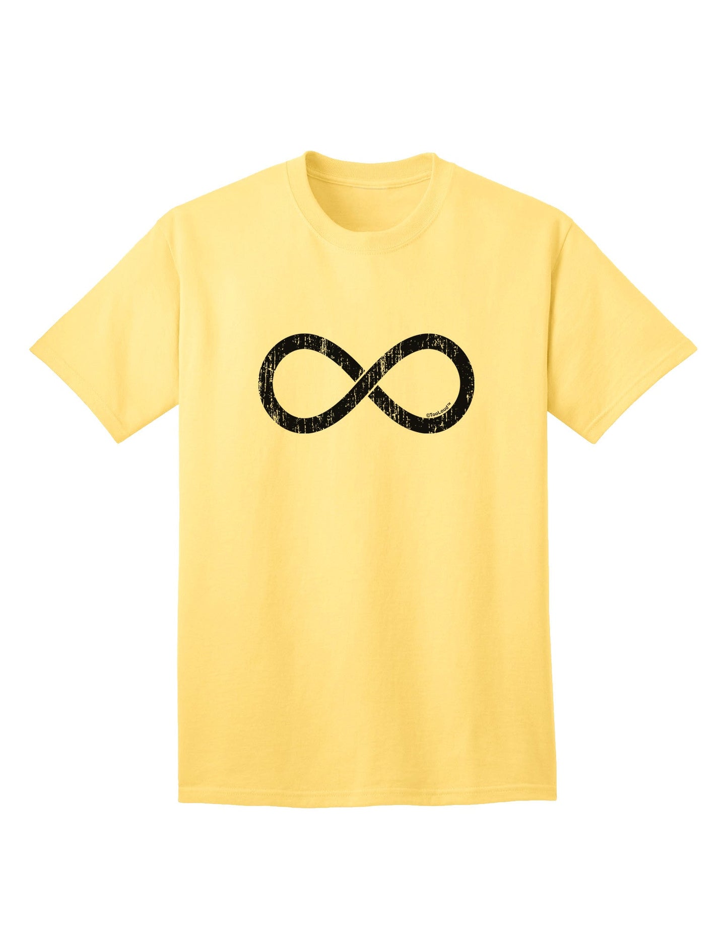 Premium Distressed Infinity Adult T-Shirt - Vintage Style for the Modern Individual-Mens T-shirts-TooLoud-Yellow-Small-Davson Sales