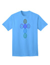 Premium Easter Egg Cross Faux Applique - Adult T-Shirt Collection-Mens T-shirts-TooLoud-Aquatic-Blue-Small-Davson Sales