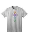 Premium Easter Egg Cross Faux Applique - Adult T-Shirt Collection-Mens T-shirts-TooLoud-AshGray-Small-Davson Sales