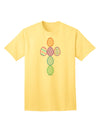 Premium Easter Egg Cross Faux Applique - Adult T-Shirt Collection-Mens T-shirts-TooLoud-Yellow-Small-Davson Sales