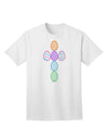 Premium Easter Egg Cross Faux Applique - Adult T-Shirt Collection-Mens T-shirts-TooLoud-White-Small-Davson Sales