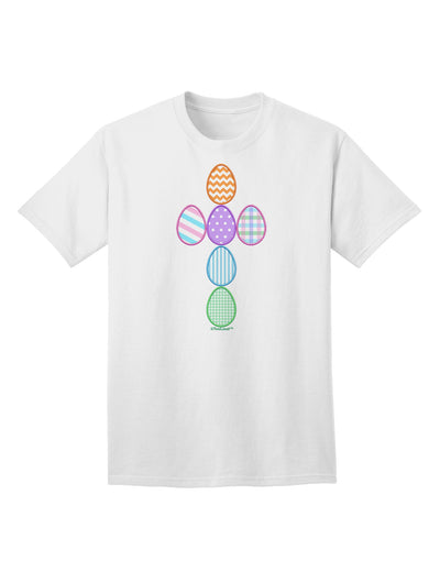 Premium Easter Egg Cross Faux Applique - Adult T-Shirt Collection-Mens T-shirts-TooLoud-White-Small-Davson Sales