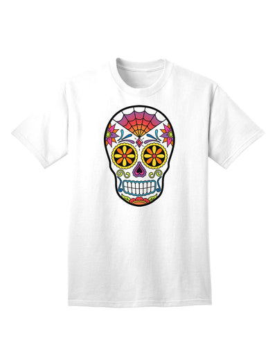 Premium Edition - Colorful Day of the Dead Calavera Adult T-Shirt for the Fashion-Conscious-Mens T-shirts-TooLoud-White-Small-Davson Sales