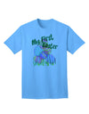 Premium Edition: My First Easter Gel Look Print Adult T-Shirt - A Must-Have for Celebrations-Mens T-shirts-TooLoud-Aquatic-Blue-Small-Davson Sales