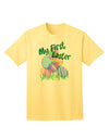 Premium Edition: My First Easter Gel Look Print Adult T-Shirt - A Must-Have for Celebrations-Mens T-shirts-TooLoud-Yellow-Small-Davson Sales