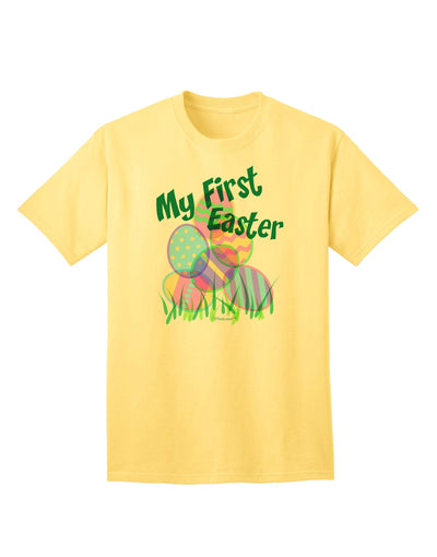 Premium Edition: My First Easter Gel Look Print Adult T-Shirt - A Must-Have for Celebrations-Mens T-shirts-TooLoud-Yellow-Small-Davson Sales