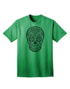 Premium Edition - Version 10 Grayscale 'Day of the Dead' Calavera Adult T-Shirt Collection-Mens T-shirts-TooLoud-Kelly-Green-Small-Davson Sales