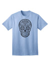 Premium Edition - Version 10 Grayscale 'Day of the Dead' Calavera Adult T-Shirt Collection-Mens T-shirts-TooLoud-Light-Blue-Small-Davson Sales