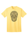 Premium Edition - Version 10 Grayscale 'Day of the Dead' Calavera Adult T-Shirt Collection-Mens T-shirts-TooLoud-Yellow-Small-Davson Sales