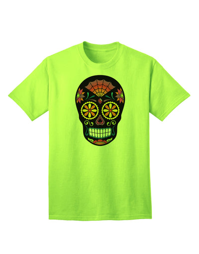 Premium Edition - Version 2 Black Day of the Dead Calavera Adult T-Shirt Collection-Mens T-shirts-TooLoud-Neon-Green-Small-Davson Sales