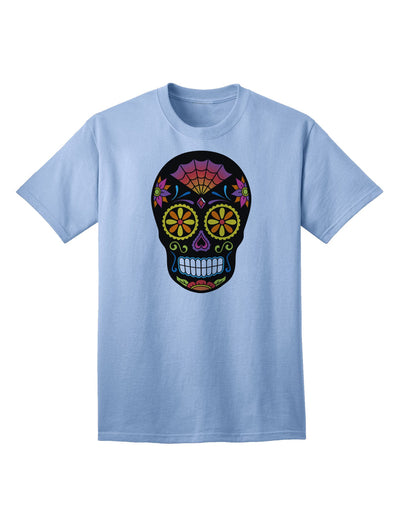 Premium Edition - Version 2 Black Day of the Dead Calavera Adult T-Shirt Collection-Mens T-shirts-TooLoud-Light-Blue-Small-Davson Sales