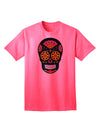 Premium Edition - Version 2 Black Day of the Dead Calavera Adult T-Shirt Collection-Mens T-shirts-TooLoud-Neon-Pink-Small-Davson Sales