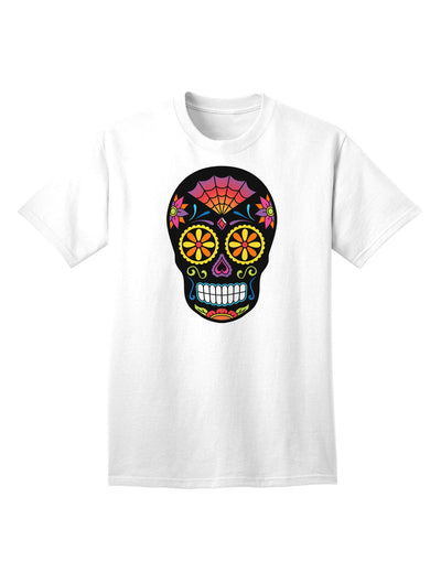 Premium Edition - Version 2 Black Day of the Dead Calavera Adult T-Shirt Collection-Mens T-shirts-TooLoud-White-Small-Davson Sales