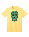 Premium Edition - Version 3 Blue Day of the Dead Calavera Adult T-Shirt for the Modern Fashion Enthusiast-Mens T-shirts-TooLoud-Yellow-Small-Davson Sales