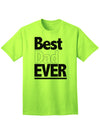 Premium Father's Day Adult T-Shirt - Celebrate the Best Dad Ever-Mens T-shirts-TooLoud-Neon-Green-Small-Davson Sales