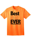 Premium Father's Day Adult T-Shirt - Celebrate the Best Dad Ever-Mens T-shirts-TooLoud-Neon-Orange-Small-Davson Sales