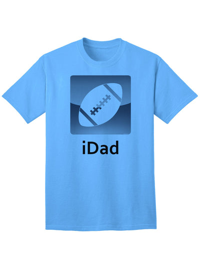 Premium Football Adult T-Shirt by iDad-Mens T-shirts-TooLoud-Aquatic-Blue-Small-Davson Sales