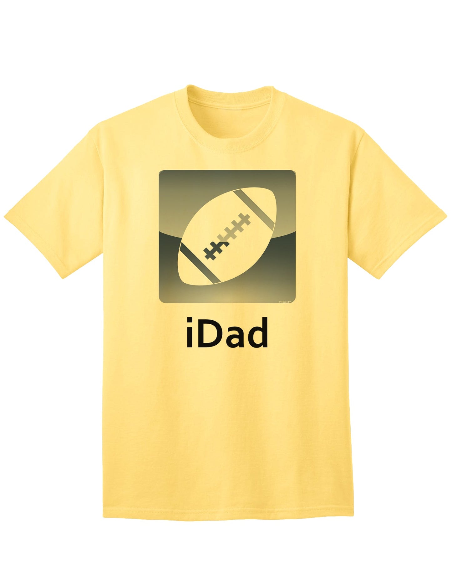 Premium Football Adult T-Shirt by iDad-Mens T-shirts-TooLoud-Yellow-Small-Davson Sales
