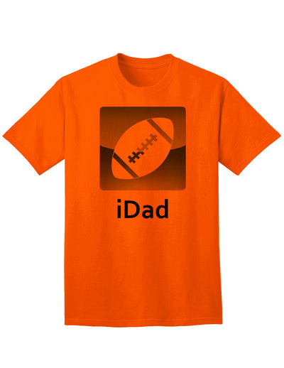 Premium Football Adult T-Shirt by iDad-Mens T-shirts-TooLoud-Orange-Small-Davson Sales