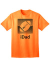 Premium Football Adult T-Shirt by iDad-Mens T-shirts-TooLoud-Neon-Orange-Small-Davson Sales