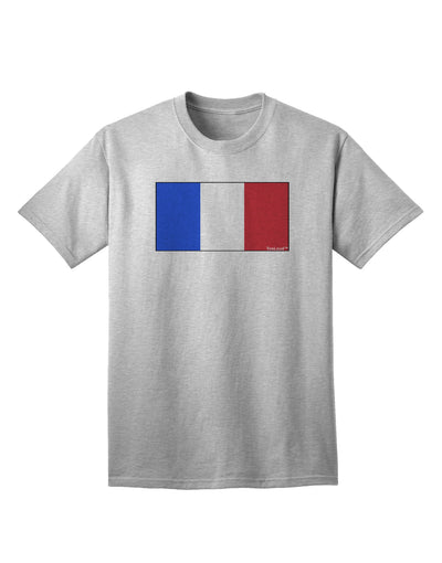 Premium French Flag - France Adult T-Shirt: A Must-Have for Patriotic Fashion Enthusiasts-Mens T-shirts-TooLoud-AshGray-Small-Davson Sales