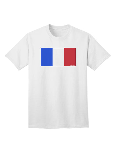 Premium French Flag - France Adult T-Shirt: A Must-Have for Patriotic Fashion Enthusiasts-Mens T-shirts-TooLoud-White-Small-Davson Sales