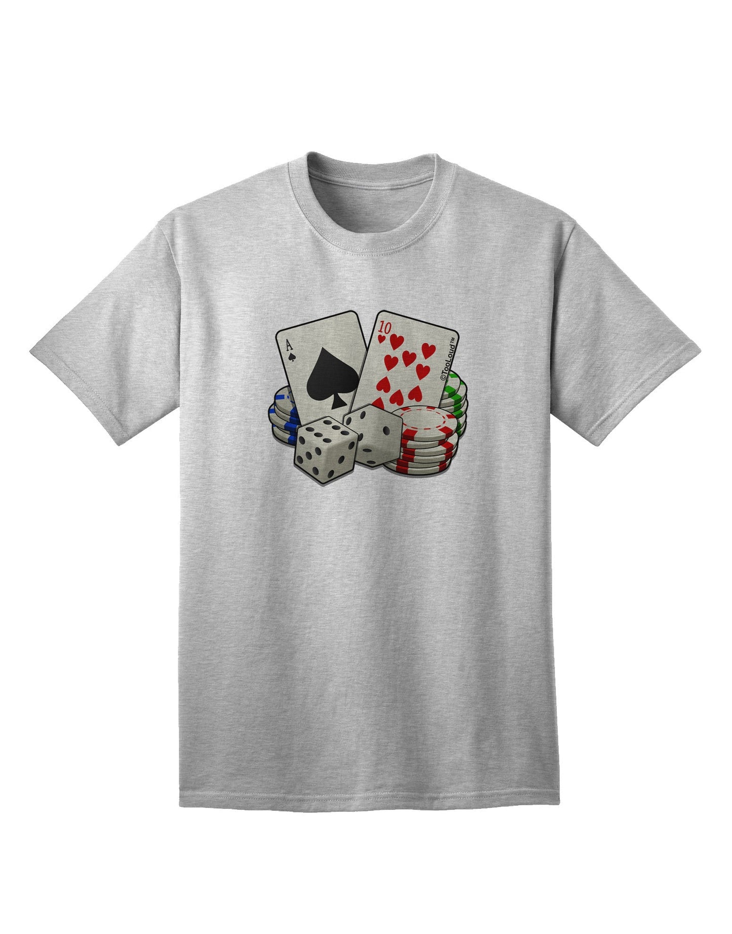 Premium Gambling Weapons Adult T-Shirt - A Must-Have for Enthusiasts-Mens T-shirts-TooLoud-AshGray-Small-Davson Sales
