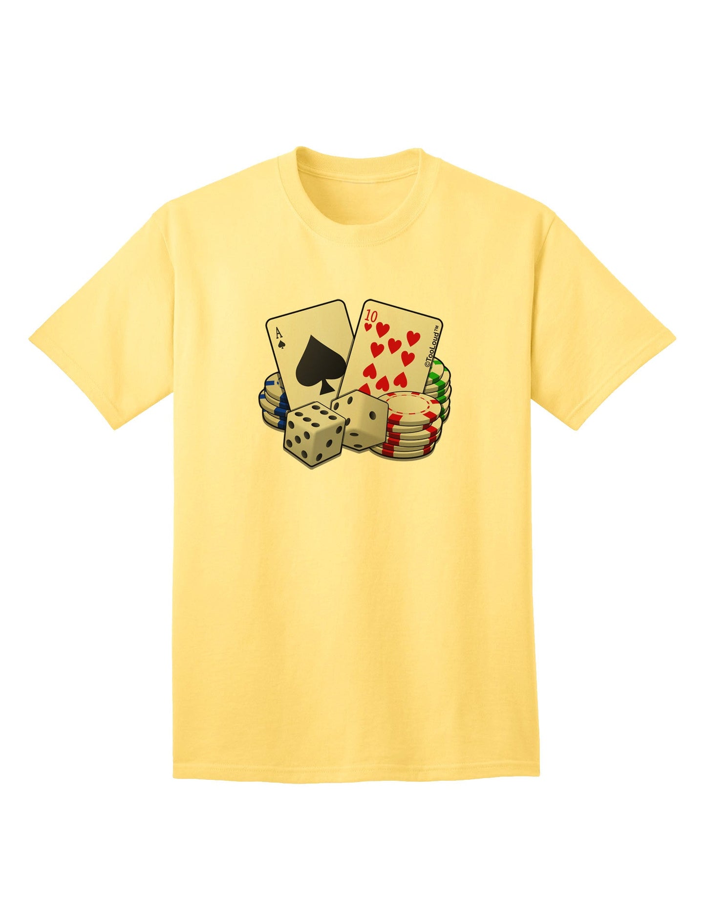 Premium Gambling Weapons Adult T-Shirt - A Must-Have for Enthusiasts-Mens T-shirts-TooLoud-Yellow-Small-Davson Sales