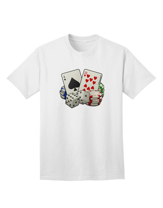 Premium Gambling Weapons Adult T-Shirt - A Must-Have for Enthusiasts-Mens T-shirts-TooLoud-White-Small-Davson Sales
