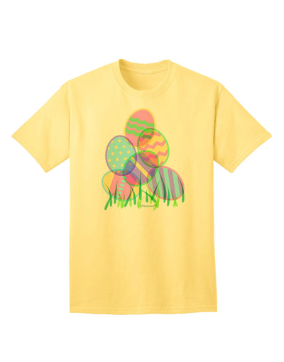 Premium Gel Look Easter Eggs Adult T-Shirt - A Festive Addition to Your Wardrobe-Mens T-shirts-TooLoud-Yellow-Small-Davson Sales
