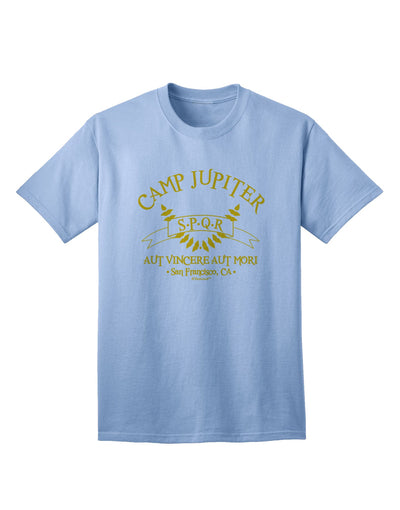 Premium Gold Adult T-Shirt featuring the Camp Jupiter SPQR Banner design, exclusively crafted by TooLoud-Mens T-shirts-TooLoud-Light-Blue-Small-Davson Sales