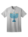 Premium Hanukkah Menorah Adult T-Shirt - Celebrate in Style-Mens T-shirts-TooLoud-AshGray-Small-Davson Sales