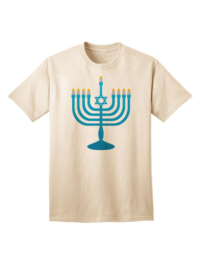 Premium Hanukkah Menorah Adult T-Shirt - Celebrate in Style-Mens T-shirts-TooLoud-Natural-Small-Davson Sales