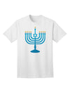 Premium Hanukkah Menorah Adult T-Shirt - Celebrate in Style-Mens T-shirts-TooLoud-White-Small-Davson Sales