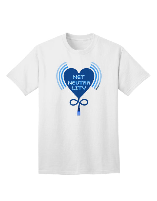 Premium Heart Net Neutrality Adult T-Shirt - A Statement of Digital Freedom-Mens T-shirts-TooLoud-White-Small-Davson Sales