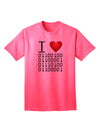 Premium I Heart Binary Data Adult T-Shirt - A Must-Have for Tech Enthusiasts-Mens T-shirts-TooLoud-Neon-Pink-Small-Davson Sales