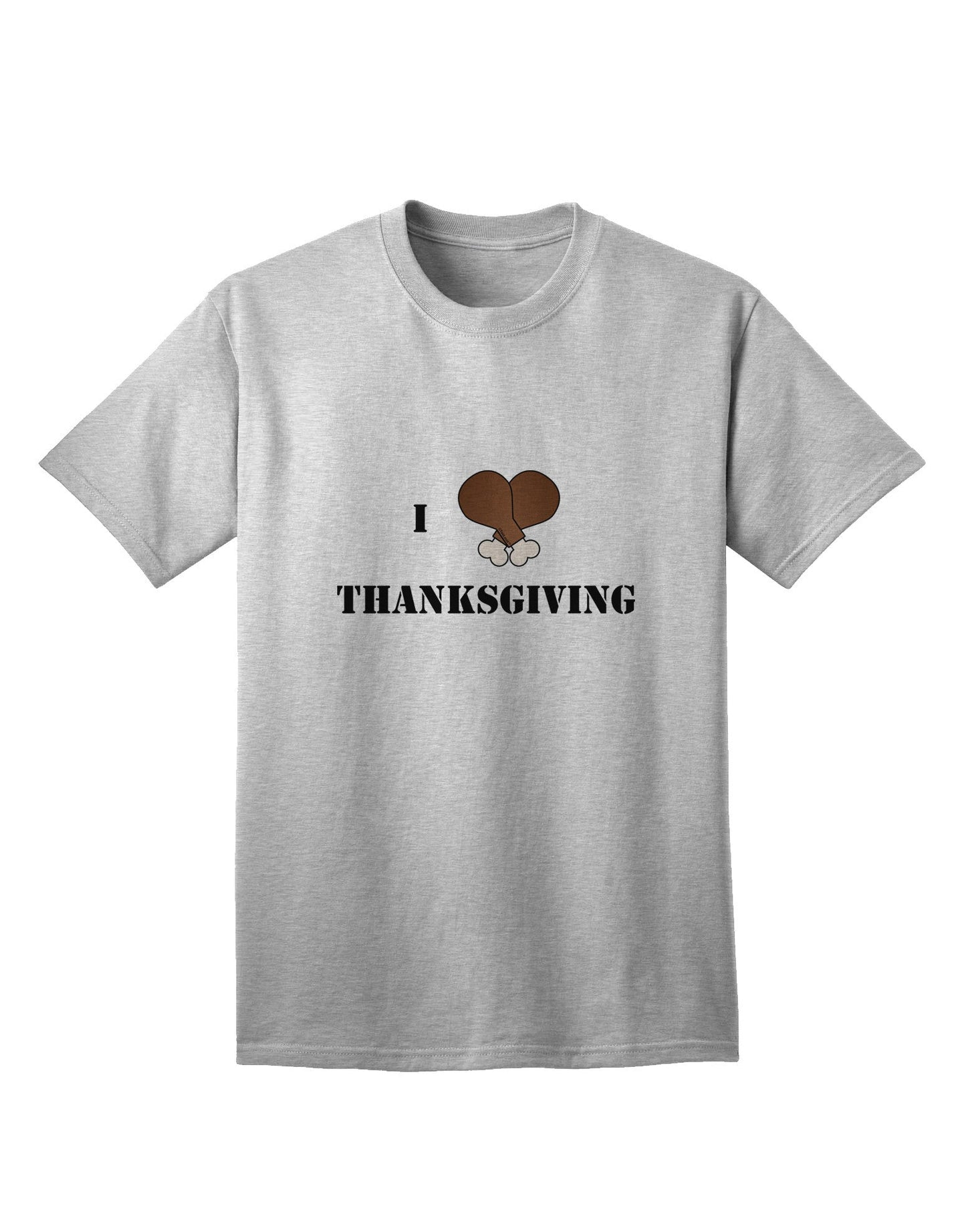 Premium I Heart Thanksgiving Turkey Leg - Adult T-Shirt Collection-Mens T-shirts-TooLoud-AshGray-Small-Davson Sales