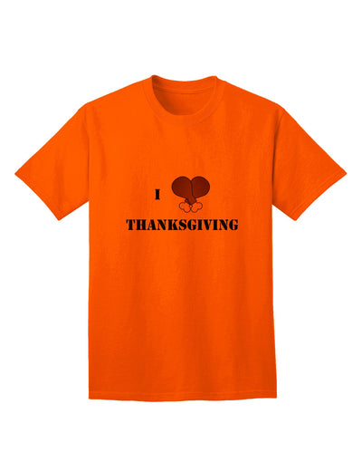 Premium I Heart Thanksgiving Turkey Leg - Adult T-Shirt Collection-Mens T-shirts-TooLoud-Orange-Small-Davson Sales