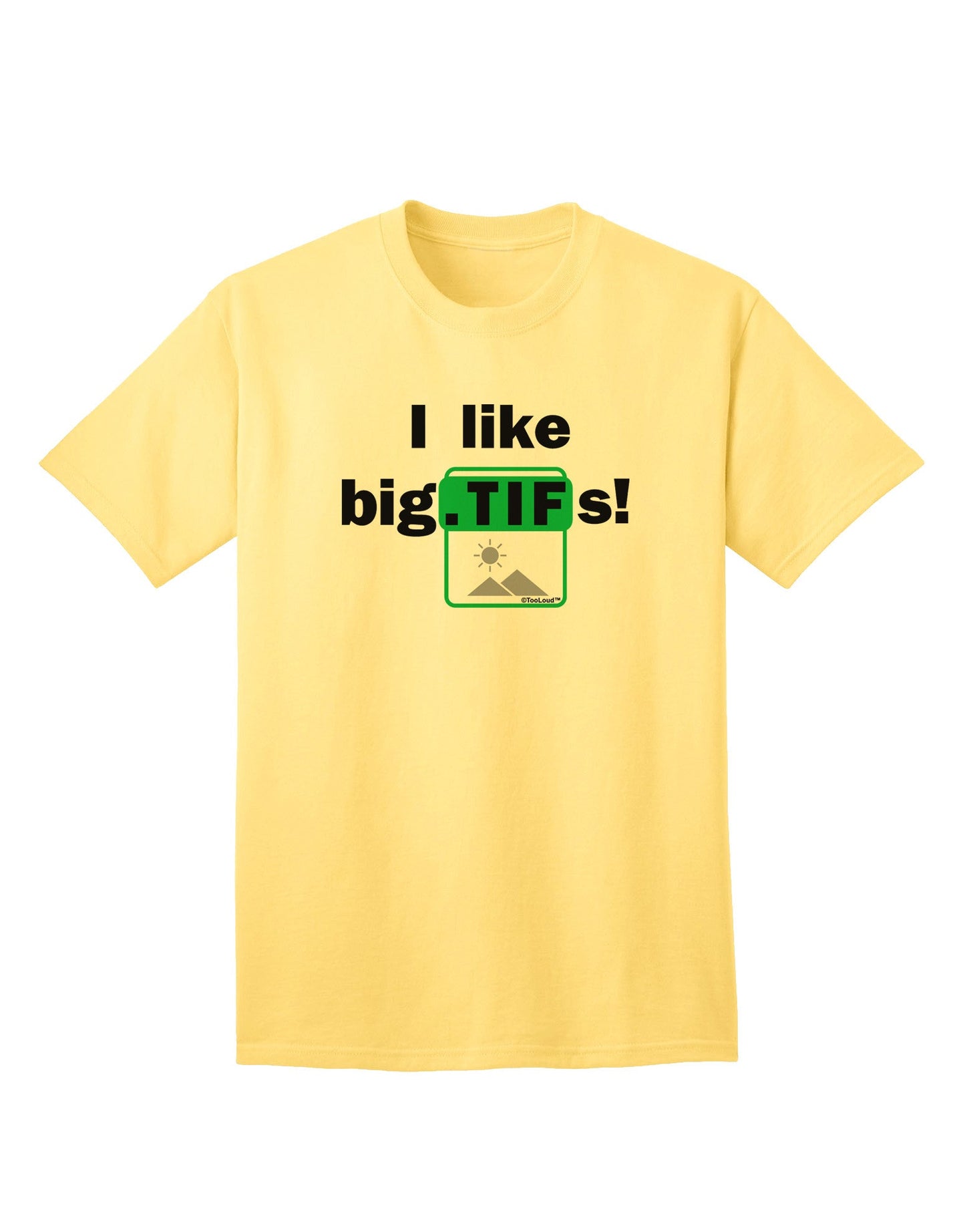 Premium 'I Like Big Tifs' Adult T-Shirt - For the Modern, Style-Conscious Individual-Mens T-shirts-TooLoud-Yellow-Small-Davson Sales