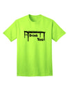 Premium 'I'll Drink You Under the Table' Adult T-Shirt for Fun-Loving Connoisseurs-Mens T-shirts-TooLoud-Neon-Green-Small-Davson Sales