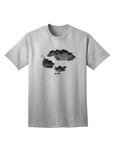 Premium Inverted Puffy Clouds Adult T-Shirt - A Unique Addition to Your Casual Wardrobe-Mens T-shirts-TooLoud-AshGray-Small-Davson Sales