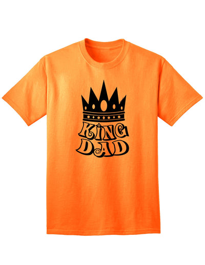 Premium King Dad Adult T-Shirt-Mens T-shirts-TooLoud-Neon-Orange-Small-Davson Sales