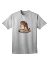 Premium Little Buck Cutout Adult T-Shirt - Elegance Meets Comfort-Mens T-shirts-TooLoud-AshGray-Small-Davson Sales